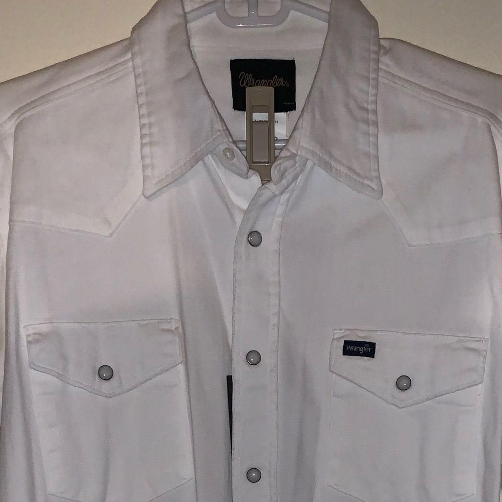 White Wrangler Button Down